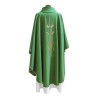 Chasuble verte brodée